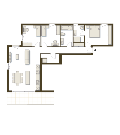 Appartement 5 - niv 1er étage